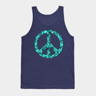 World Peace Sign Vibrant Art Graffiti Activist Tank Top